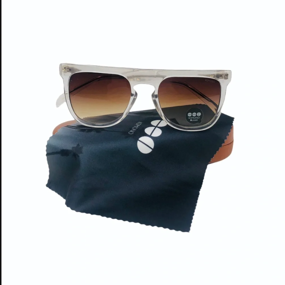 KOMONO Bennet Clear Sunglasses NEW NWT